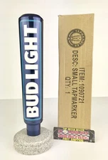 Bud Light Aluminum Logo Beer Tap Handle 8.5” Tall - Brand New In Box!