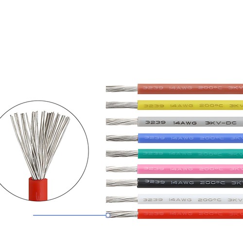 Flexible Silicone Wire Cable 14/16/18/20/22 AWG 6KV High Voltage 0.33mm² ~2mm² - Afbeelding 6 van 10