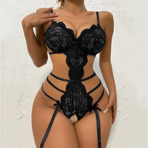 Lingerie Lace Transparent Bodysuit Pajamas - Picture 8 of 31