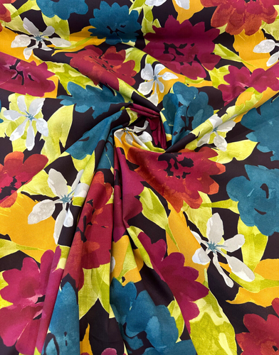 Robert Allen Lush Floral Berry Drapery Upholstery Fabric By the yard - Picture 2 of 8