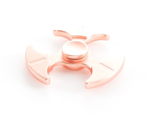 HIDGET DEDO GIRADOR DE MANO PREMIUM METAL TRIPLE HACHA BRONCE EDC ENFOQUE ESTRÉS - Imagen 5 de 7