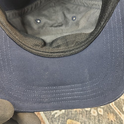 Cappello Berretto Carhartt Distressed Workwear OS Regolabile Adulto Blu Navy - Foto 10 di 14