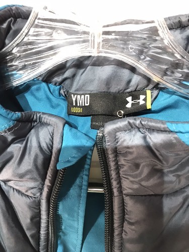 Youth Under Armour Puffer Vest Color Blue/Gray Size Youth M - Picture 3 of 5