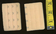 4 Hooks High 2 Bra Extenders Join Between Band Ends Lightest Beige Color B5-B2