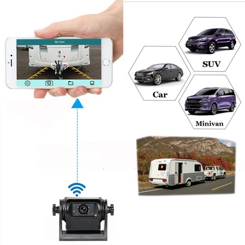Wireless Magnetic Portable Hitch Camera Fit For 5th wheel Trailer Gooseneck RV - Picture 2 of 8