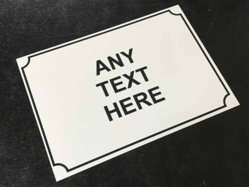 Personalised Metal Signs Custom Any Text Plaque Door Office Wall Printed Sizes - Picture 15 of 16