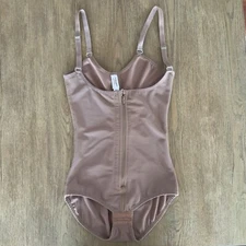 Jackie London Panty Body Shaper With Covered Back And Zipper-Mocha Color-Size M