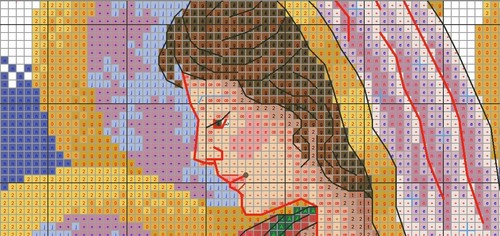 SCHEMA PUNTO CROCE BIRTH OF CHRIST CROSS STITCH CHRISTMA SU USB DVD MICRO SD - Picture 5 of 8