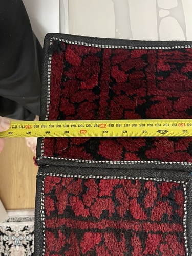 Vintage schöne handgeknüpfte afghanische Stammes Tür hängend Wolle Jalar 170x40cm - Bild 11 von 14