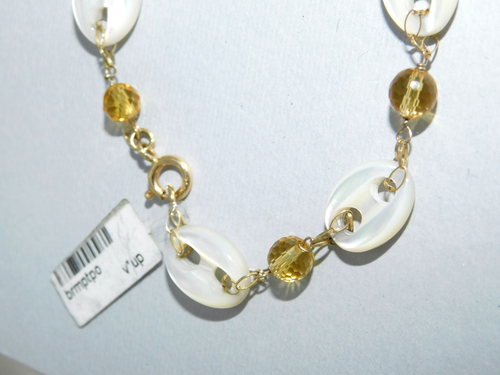 Bracciale Pietre Naturali da Donna in Oro 18 kt 750 con Madreperla Topazio IDRO - Imagen 2 de 2