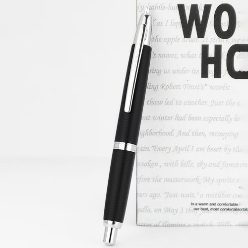 Jinhao 10 Press Druck Füllfederhalter EF/F Feder Metall gewellt Schreibfeder - Bild 7 von 8