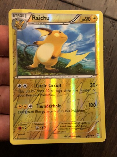 2x Raichu - 27/83 - Reverse Holo - XY: Base Set - Pokemon - Afbeelding 6 van 8