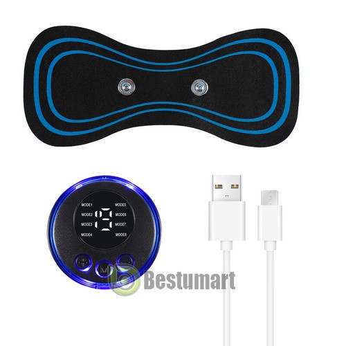 Small Portable EMS Electric Neck Back Massager Cervical Massage Patch Stimulator - Picture 33 of 33