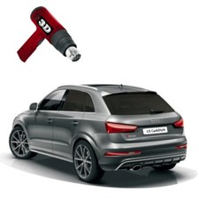 3D-vorgewölbt Tönungsfolie passgenau tiefschwarz 95% Audi Q5 I (8RB) 2008-2016