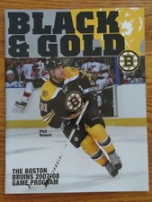 2007-08 BOSTON BRUINS Program ZDENO CHARA w/ GLEN MURRAY Poster