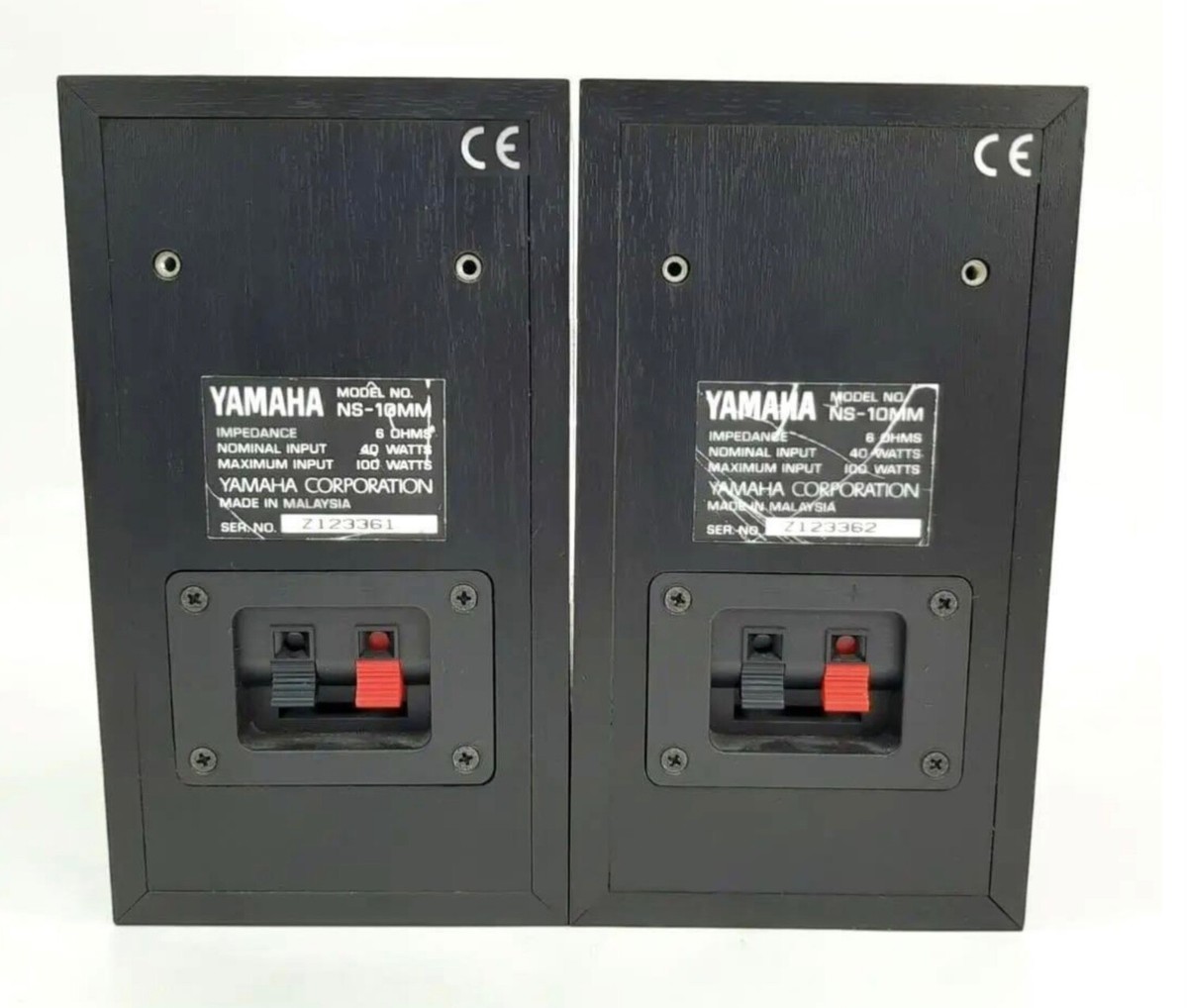 Tested YAMAHA NS-10MM Black Mini Matching Pair Studio