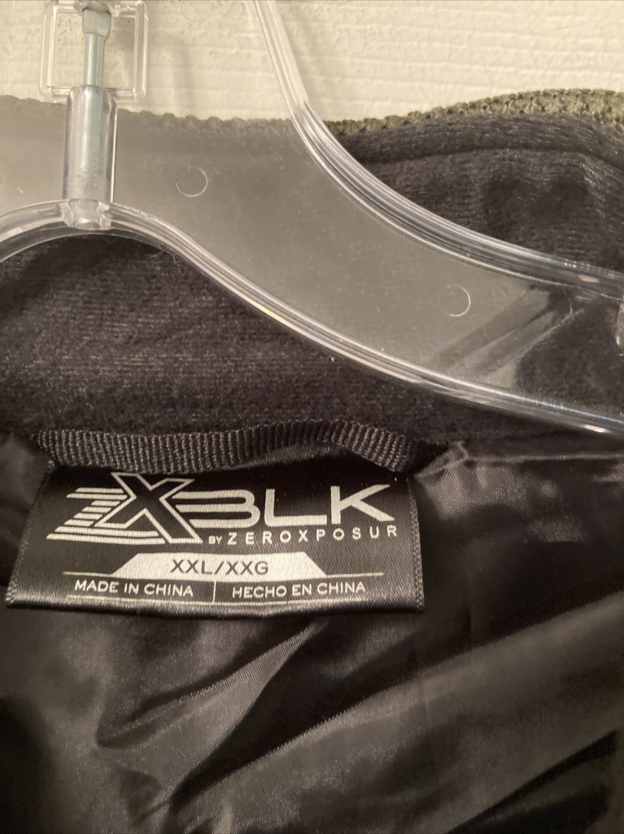 【SS25】null ZXBLK Zeroxposur 2X Green Full Zip Jacket *NWT* Sweater Knit