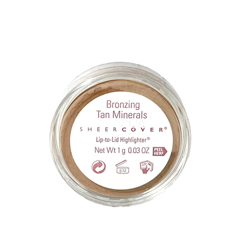 Destacador de labios a tapa minerales bronceados de cubierta transparente 1 g/0,03 oz - Imagen 2 de 2