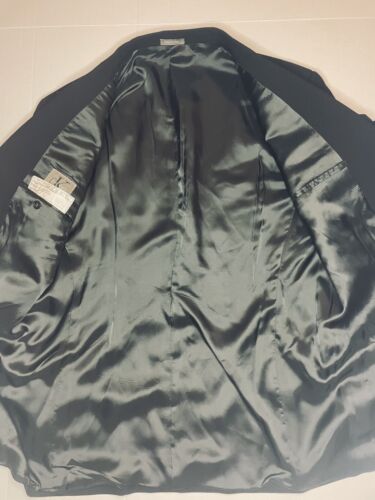 Calvin Klein Designer Mens Black Corduroy Blazer Sport Coat Jacket Sz 42R - Picture 3 of 10