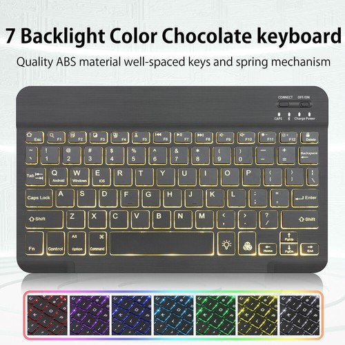 Backlit Touchpad Keyboard Case with Rotate For iPad 10.2" 9th 8th 7th Generation - Imagen 44 de 44