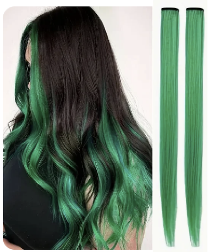 2-8 X Extension Capelli Lunghi Clip In Evidenzia Strisce Lisce o Ricci + Omaggio 📦 - Foto 93 di 255