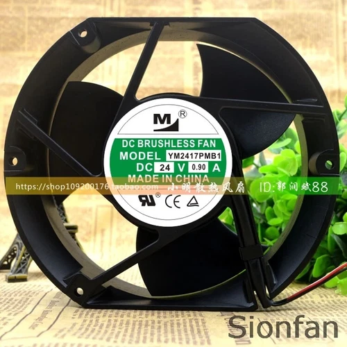 For New 17251 24V 0.90A YM2417PMB1 17CM Inverter Fan High Temperature Fan