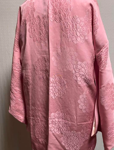 Vintage Haori Made in Japan Women's Kimono (Petal pattern Pink) - Picture 3 of 6