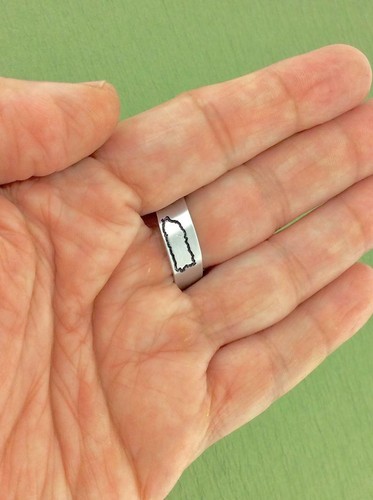 Boricua Wrap Ring - Coqui - Puerto Rico Island - Adjustable - Unisex - Gift - Picture 4 of 7