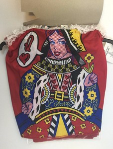 Queen-Of-Hearts-Girls-Medium-8-10-Costume-NWT-Skirt-Crown-Leggings-Dress-Up-New
