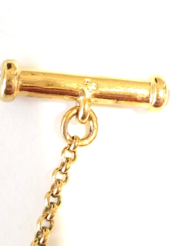 **Nuevo Collar Ralph Lauren Tono Dorado Estrás Disco Cierre Palanca** - Imagen 9 de 9