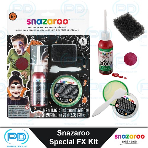 Snazaroo Kit effetti speciali viso e corpo professionale, Kit FX - Halloween - Foto 14 di 14
