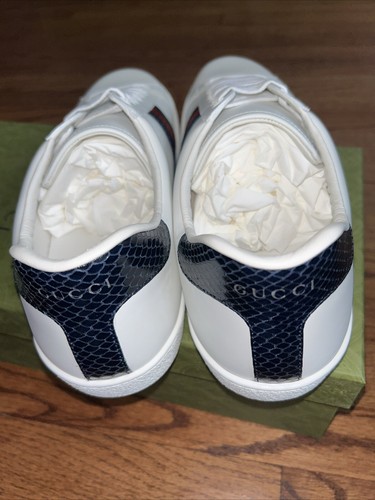 Zapatillas Gucci Hombre Ace Talla 6 (US 6.5) 386750 02JR0 9072 - Imagen 4 de 8