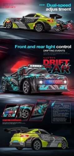 Rc Drift Car 1:16 4Wd Drifting Ruote Anticollisione Fuoristrada Racing Rc Cars - Foto 13 di 24
