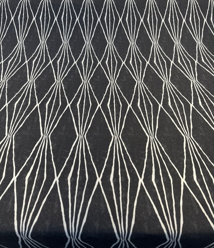 Robert Allen Handcut Shapes Charcoal Black Drapery Upholstery Fabric By the yard - Picture 5 of 6