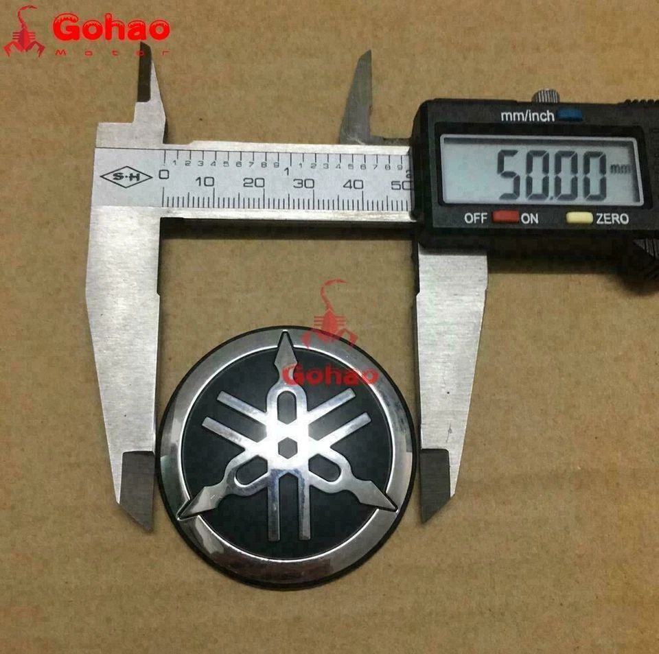 2x Calcomanía emblema insignia carenado tanque gasolina 5 cm para bicicletas MT XS R1 R3 R6 R7 YZF Foto 4 de 4