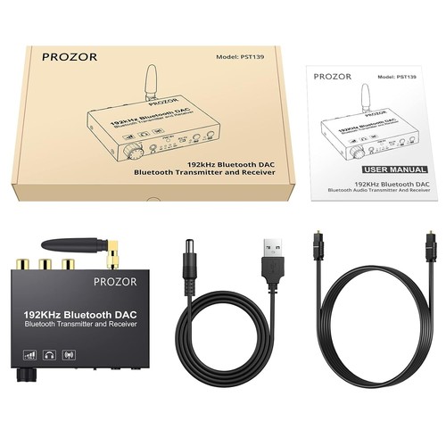 PROZOR DAC Converter - Bluetooth 5.0 Transmitter Receiver Support aptX HD & aptX - Picture 8 of 9