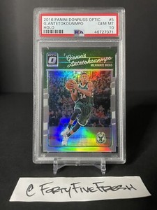 2016 Donruss Optic Giannis Antetokounmpo Silver Refractor PSA 10