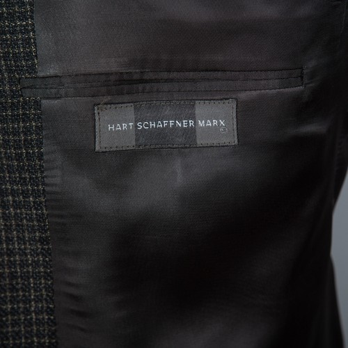 Hart Shaffner Marx Mens Wool Sport Coat Brown Size 43R Brown 3 Button Ventless - Picture 7 of 10