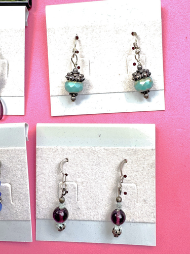 7 pairs Dangle Drop Earrings - Picture 6 of 8