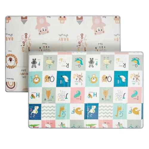 5x7 ft. Multicolor Baby Crawling Mat, Non-Slip Soft Polyester Indoor Playmat Rug