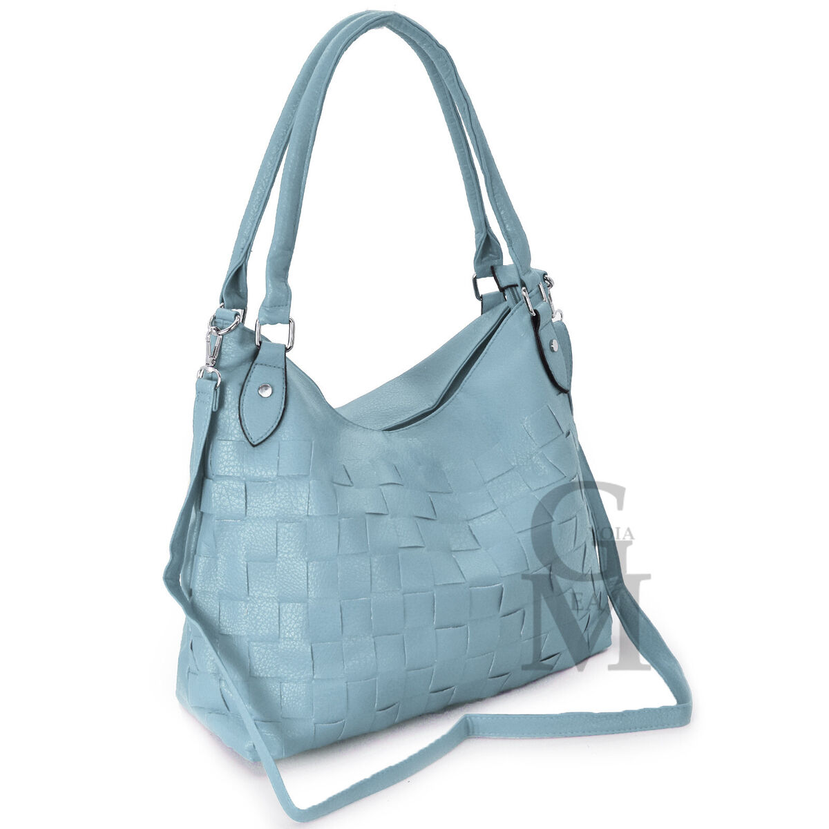 Borsa tracolla outlet pelle intrecciata