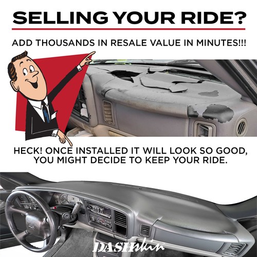 Molded Dash Cover for 99-06 Silverado Sierra in Unmatched Neutral Black - Picture 7 of 8