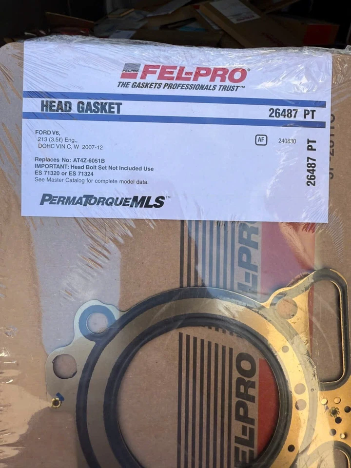 Junta de culata Felpro 26487 PT lado izquierdo para camioneta F150 mano Ford Foto 2 de 2