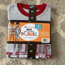 Member's Mark 4 Piece Boys Favorite Pajamas Trucks Size 3T New