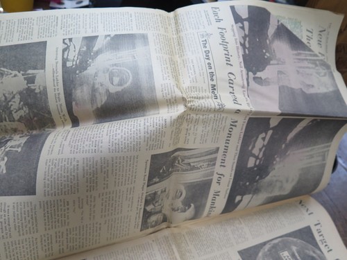 Miami Herald July 25, 1969 MAN WALKS ON THE MOON, Ok Condition Newspaper - Picture 10 of 10