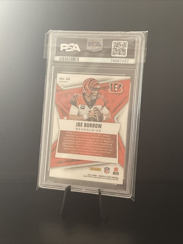 Panini Rookies & Stars Pulsar Joe Burrow 2021 PSA 10 - Imagen 2 de 2
