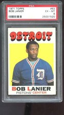 1971-72 Topps #63 Bob Lanier ROOKIE RC PSA 6 Graded Basketball Card NBA 71-1972