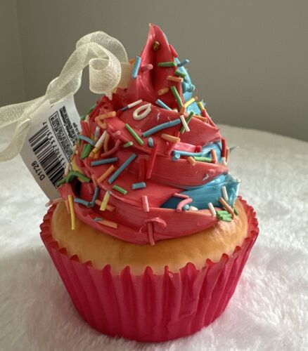 Kurt Adler Soft Foam Cupcake Ornament Christmas Icing Multicolor Sprinkles 3.5” - Picture 2 of 7