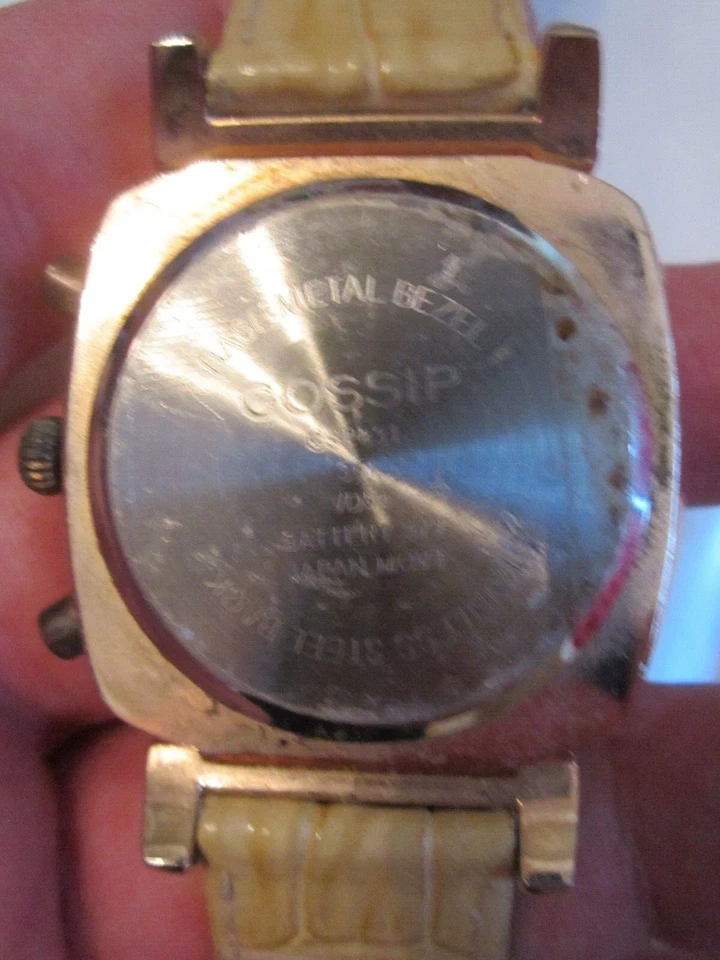 RELOJ CHISME CON CRISTALES - CORREA DE CUERO - CAJA GRUESA - SE ADAPTA A 8" BBA9A Foto 4 de 4