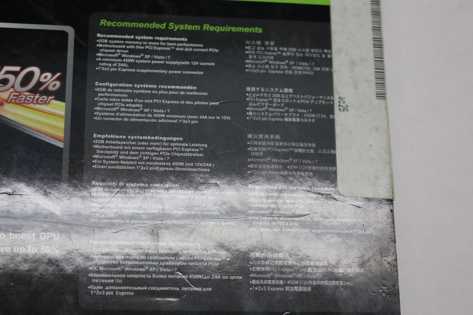 ASUS 850mhz overclock GeForce GTS 450 1gb GDDR5 computer video graphic card NEW - Image 4 of 4